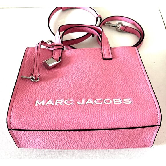 New Marc Jacobs Mini Grind Leather Tote Petal Pink - Picture 2 of 5